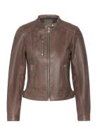 Esther Racer Jacket Nahkatakki Brown Jofama