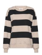 Airy Sweat Stripe Denver Sweatshirt Tops Sweat-shirts & Hoodies Sweat-...