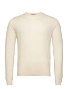 Charlesbb Crew Neck Tops Knitwear Round Necks Cream Bruuns Bazaar