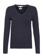 Heritage V-Nk Sweater Tops Knitwear Jumpers Blue Tommy Hilfiger