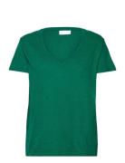 2Nd Beverly Tops T-shirts & Tops Short-sleeved Green 2NDDAY