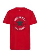 Converse Chuck Patch Tee Sport T-shirts Short-sleeved Red Converse