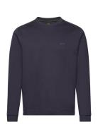 Salbo Curved Sport Sweat-shirts & Hoodies Sweat-shirts Navy BOSS