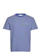 Striped T-Shirt Tops T-shirts Short-sleeved Blue GANT