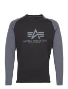 Basic Ls Tops T-shirts Long-sleeved Black Alpha Industries