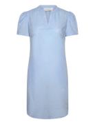 Voile Shirt Dress Lyhyt Mekko Blue Rosemunde