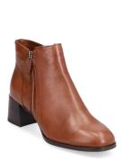 Women Boots Shoes Boots Ankle Boots Ankle Boots With Heel Brown Tamari...