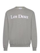 Charles Sweatshirt Tops Sweat-shirts & Hoodies Sweat-shirts Grey Les D...