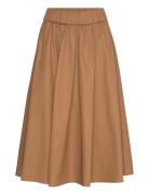 Cleo Skirt Polvipituinen Hame Brown Marville Road