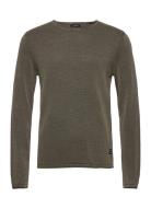 Jjeleo Knit Crew Neck Noos Tops Knitwear Round Necks Brown Jack & J S