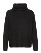 Vicilia Rollneck L/S Knit Top- Noos Tops Knitwear Turtleneck Black Vil...