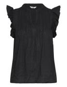 Gemala-M Tops Blouses Sleeveless Black MbyM