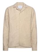 Jaxon Overshirt Tops Overshirts Beige Les Deux