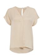 Rindaiw Top Tops Blouses Short-sleeved Cream InWear