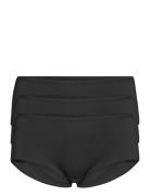 Brief 3-Pack Polly Regular Hipsterit Alushousut Alusvaatteet Black Lin...