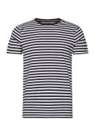 Stretch Slim Fit Tee Tops T-shirts Short-sleeved Navy Tommy Hilfiger