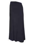 Mlalison Jrs A-Line Midi Skirt Polvipituinen Hame Navy Mamalicious