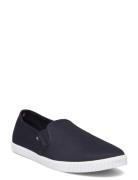 Canvas Slip-On Sneaker Tennarit Sneakerit Blue Tommy Hilfiger