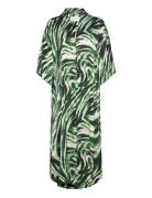 Cmsabina-Kaftan Polvipituinen Mekko Green Copenhagen Muse