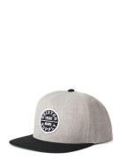 Oath Iii Snapback Accessories Headwear Caps Grey Brixton