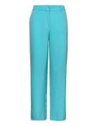 Vikamma Hw Pant Bottoms Trousers Straight Leg Blue Vila