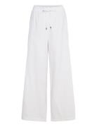 Pants Woven Bottoms Trousers Wide Leg White Esprit Casual