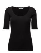 Alexa Tee 7542 Tops T-shirts & Tops Short-sleeved Black Samsøe Samsøe