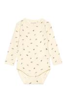 Body Ls Bodies Long-sleeved Multi/patterned Minymo