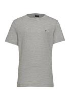 Boys Basic Cn Knit S/S Tops T-shirts Short-sleeved Grey Tommy Hilfiger