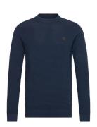 Sdvalencia Tops Knitwear Round Necks Blue Solid