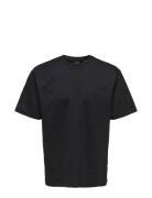 Onsfred Rlx Ss Tee Noos Tops T-shirts Short-sleeved Black ONLY & SONS