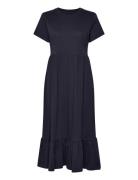 Onlmay Life S/S Peplum Calf Dress Jrs Polvipituinen Mekko Navy ONLY