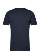 Basic T-Shirt Tops T-shirts Short-sleeved Navy Knowledge Cotton Appare...