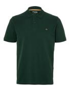 Slhdante Ss Polo Noos Tops Polos Short-sleeved Green Selected Homme