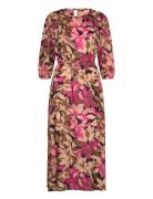 Kadorita Dress Polvipituinen Mekko Pink Kaffe