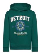 Nkmlevi Ls Swe W Hood Bru Pb Tops Sweat-shirts & Hoodies Hoodies Green...