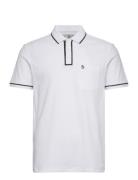 Earl Org Piq Polo St Tops Polos Short-sleeved White Original Penguin