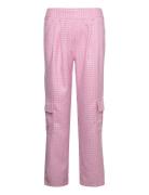 Mille Pants Bottoms Trousers Straight Leg Pink Noella