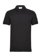 Badge Polo Tops Polos Short-sleeved Black Calvin Klein Jeans