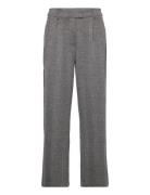 Ihkate Structure Pa Bottoms Trousers Wide Leg Grey ICHI