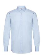 H-Hank-Kent-C1-214 Tops Shirts Business Blue BOSS