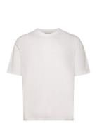 Mid Sleeve T-Shirt Gots Tops T-shirts Short-sleeved White Resteröds