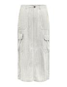 Onlmalfy-Caro Linen Long Skirt Pnt Pitkä Hame White ONLY