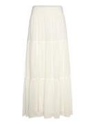 Diamondll Maxi Skirt Pitkä Hame Cream Lollys Laundry