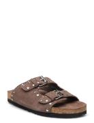 Slipper Matalapohjaiset Sandaalit Brown Sofie Schnoor