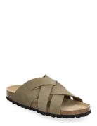 Slipper Aamutossut Tohvelit Khaki Green Sofie Schnoor