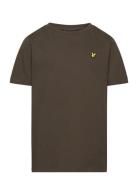 Plain T-Shirt Tops T-shirts Short-sleeved Brown Lyle & Scott