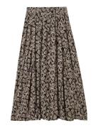 Skirt Crinkle Effect Polvipituinen Hame Black Tom Tailor