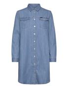 Shirt Dress Lyhyt Mekko Blue Lee Jeans