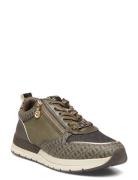 Women Lace-Up Matalavartiset Sneakerit Tennarit Khaki Green Tamaris